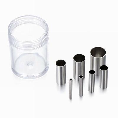 120 Pieces Round Clay Cutters Plastic and Steel Indentation Circle Shape Cutters Mold Ceramics Dotting Tools