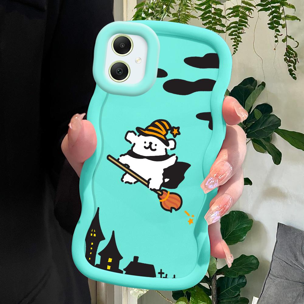 Cute Cartoon Puppy Soft Phone Cover for Samsung Galaxy A52 A73 A12 S24 Ultra 5G S23 S22 S21 S20 FE Wave Edge Shockproof Protective Rubber Case