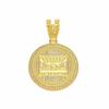 TEMU Hot-selling New Dinner Round Brand Diamond Pendant, Trendy Brand Personalized Hip-hop Style Jewelry