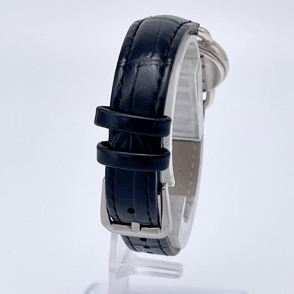 Used [Good Condition] Obrey Solid Silver Oval New Belt with Padlock Charm New Battery Quartz Ladies Watch 670