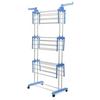 Multifunctional Stainless Steel Foldable Clothes Hanger Coat Rack Floor Hanger Storage Wardrobe Clothing Drying Racks Pink/blue/gray