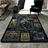 Prehistoric Dinosaurs Pattern Rug Floor Mat for Living Room or Bedroom Soft and Comfortable Carpet a Gift for Birthday and Holiday.