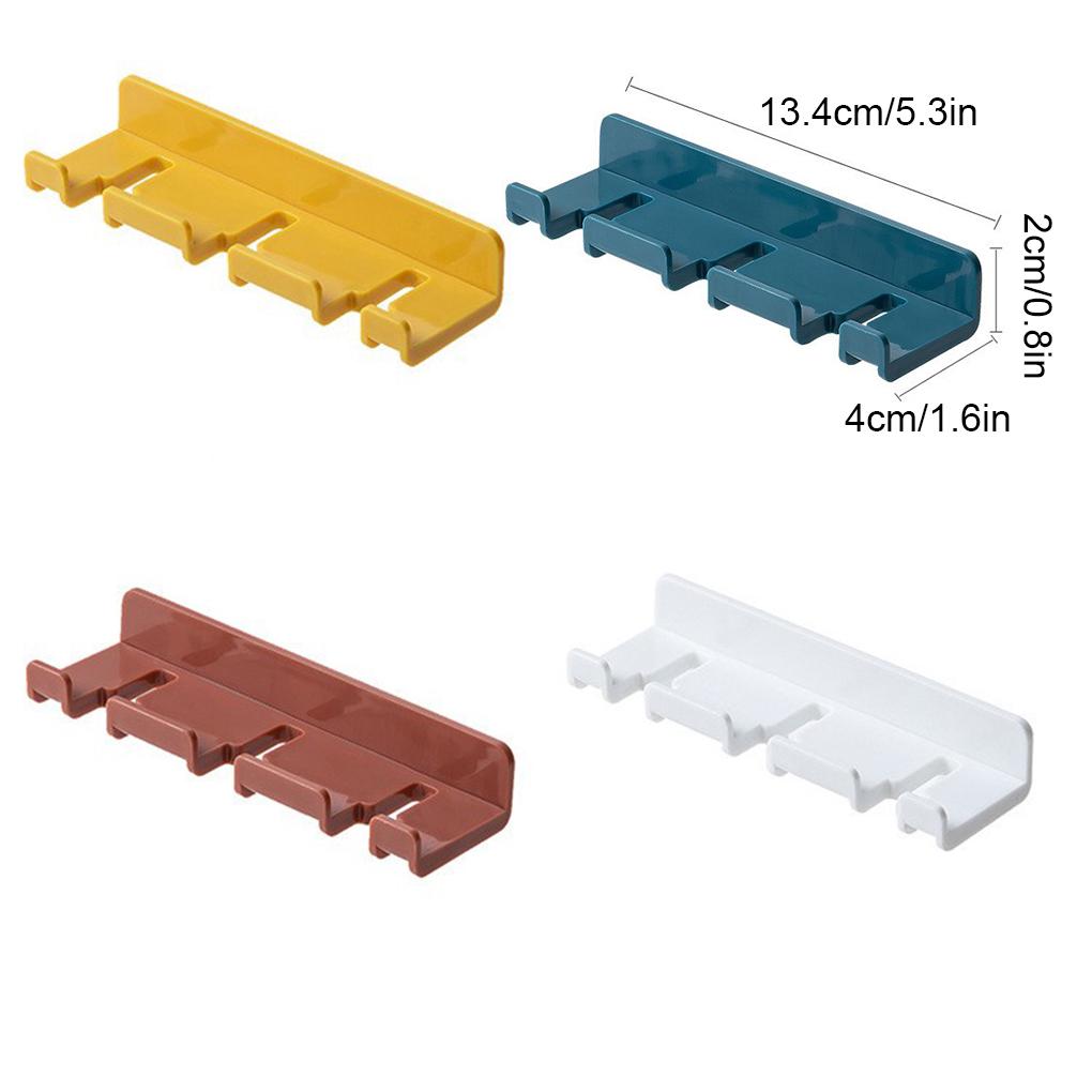 Wandmontierter, stanzfreier Hängehakenhalter, multifunktionale Kabelaufbewahrung, Türhänger, Haushalt, Badezimmer, Wohnzimmer