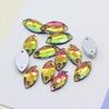 Premium Flat-Bottomed Double-Hole Glass Sewing Drill and Rhinestone Stickers for DIY Clothing, Shoes, Hats, and Bags.