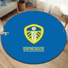 Leeds United Round Area Rug,Carpet Rug for Living Room Bedroom Sofa Playroom Decor,Non-slip Floor Mat