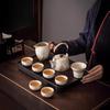 Zhuijia Beige Ru Kiln Kung Fu Tea Set