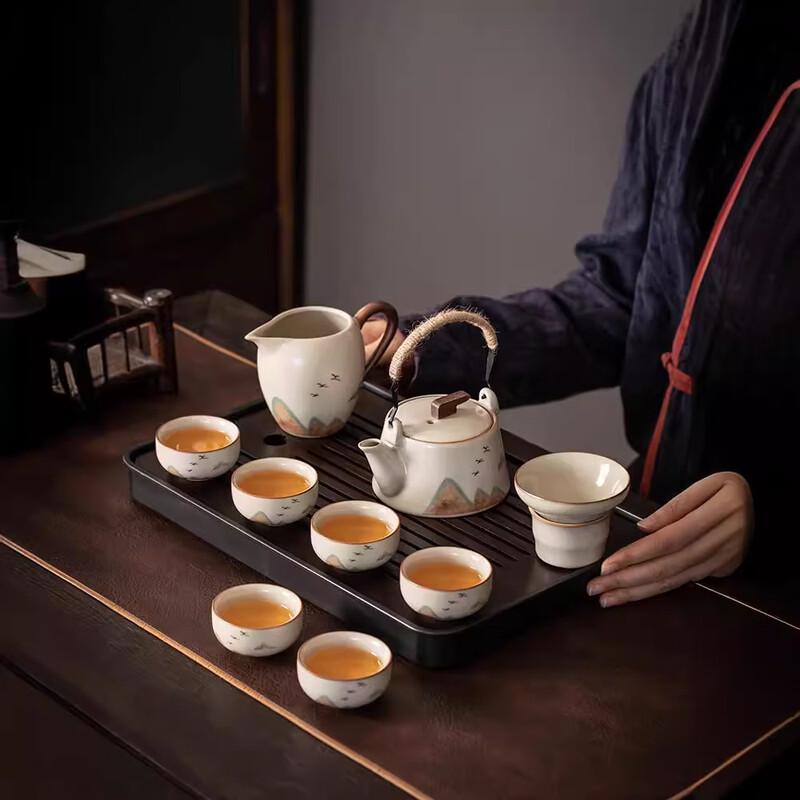 Zhuijia Beige Ru Kiln Kung Fu Tea Set