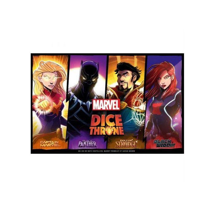 Jeu de stratégie lucky duck games dice throne marvel black panther, captain marvel, black widow, dr strange