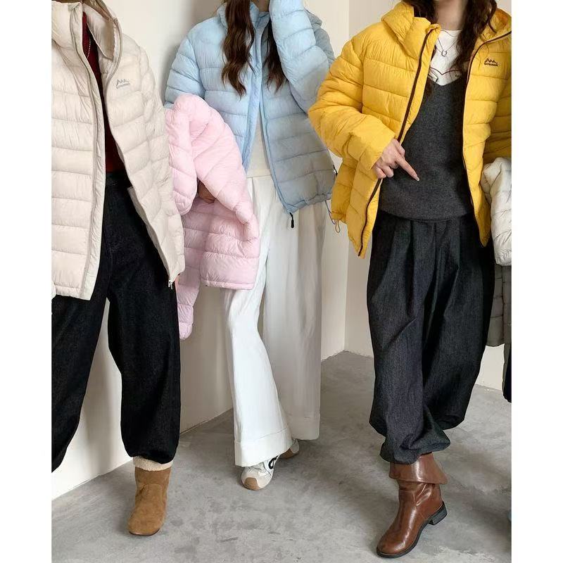 Fashion Loose Warm Down Cotton Jacket Women Winter Lightweight Hooded Korean Style Coat