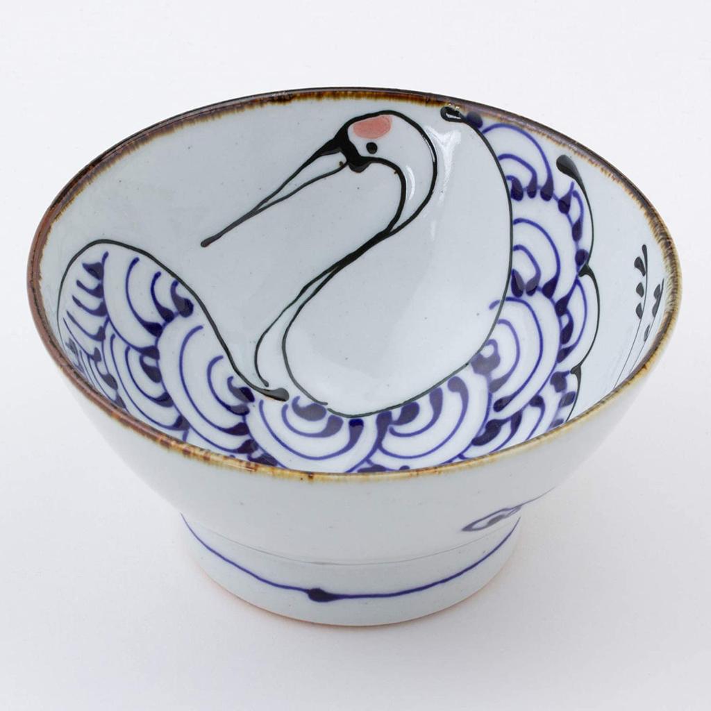 A Tea Bowl with a a Symbol of As the Saying Crane Lives for a Thousand and a Turtle Lives for Ten Thousand Diameter Capacity Perfect As a Gift for New