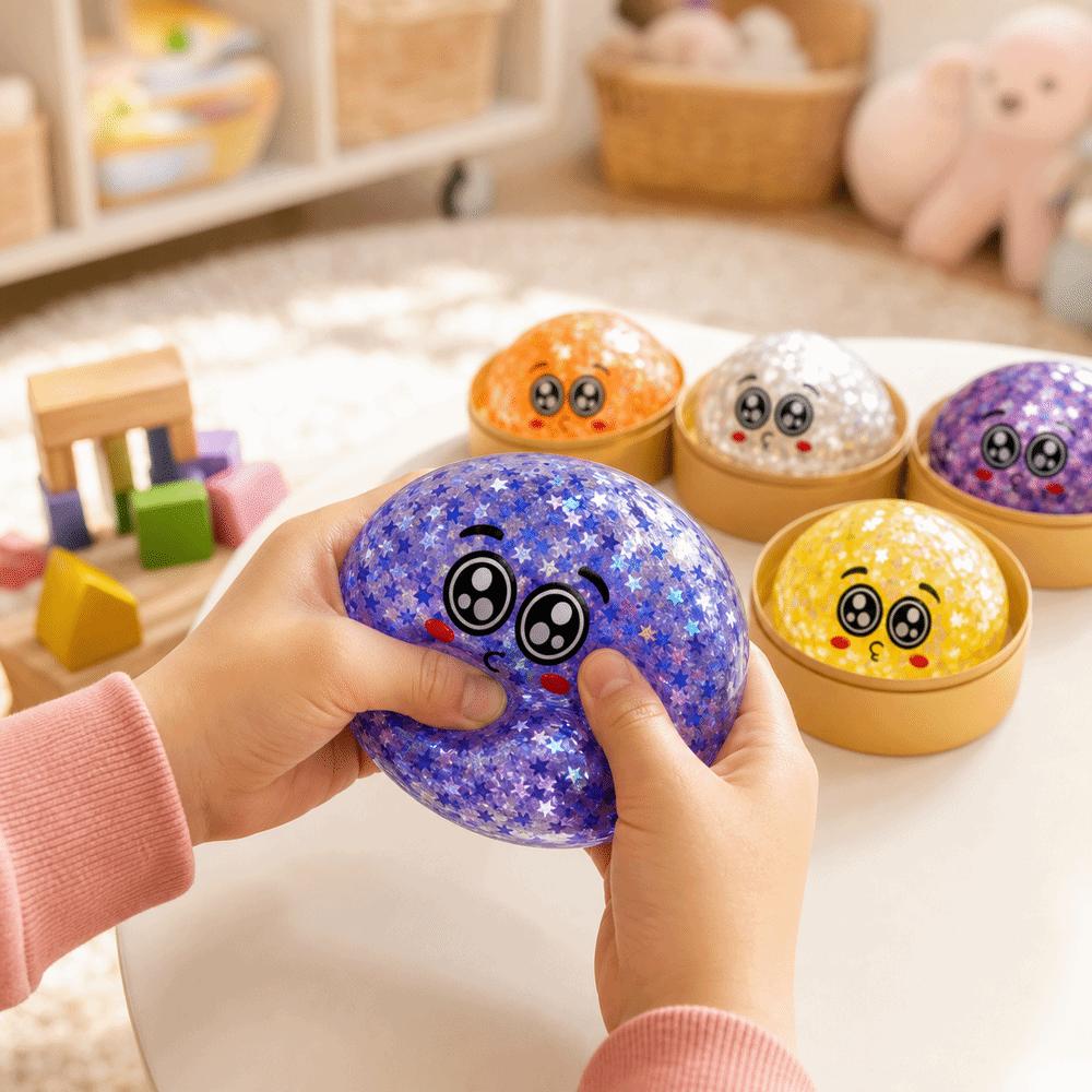 Mit Dampfgarer Knödel Blind Box Knetspielzeug Glitzer Knetspielzeug Zur Linderung von Stress Angst