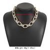 Two-Tone Chain Choker and Bracelet Set