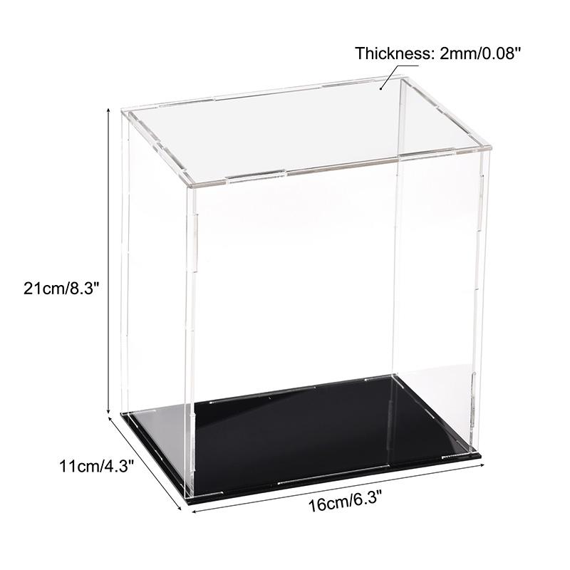 Clear Acrylic Display Case Box Dustproof Storage Countertop Box Protection Showcase Cube Figures Collectibles Model Toy Show Box