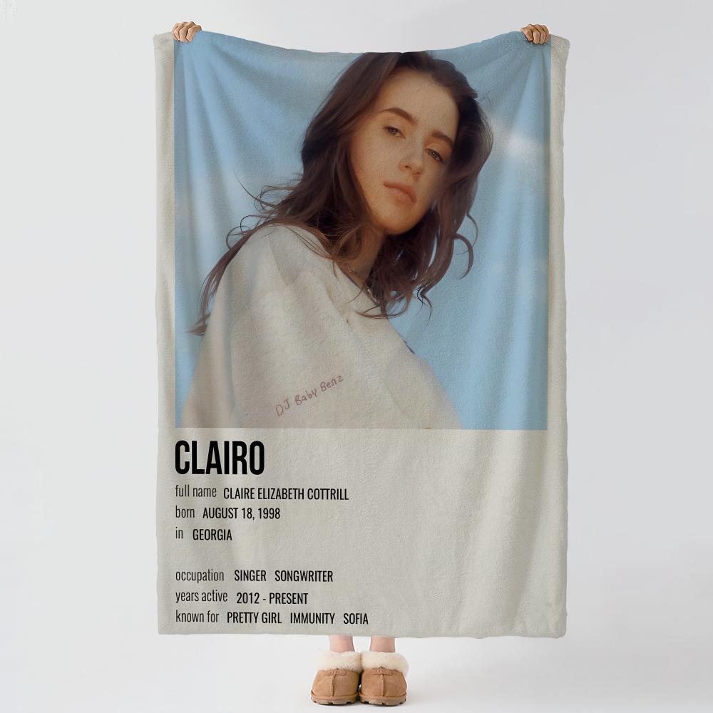 Music C-Clairo-o Throw Thick Comfort Flannel Quilt, Multi-scene Use Indoor Outdoor Daily Nap