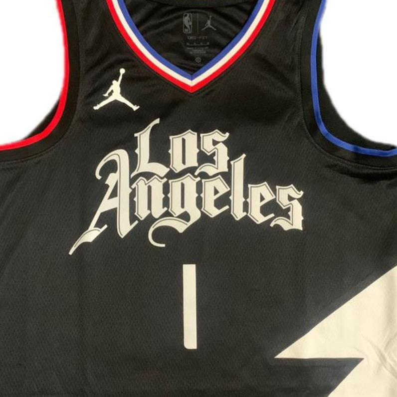 Jordan Los Angeles Clippers Series Comfortable Casual Versatile Basketball Jersey Unisex Jersey Black DO9562-010