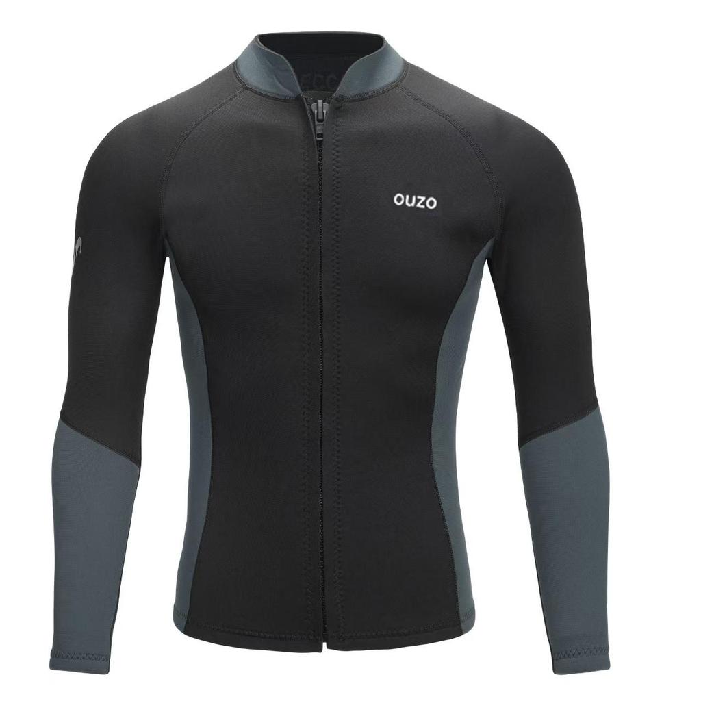 Herren 1,5 mm Langarm-Tauchanzug - Warm, Kälte- und Sonnenschutz Surfbekleidung