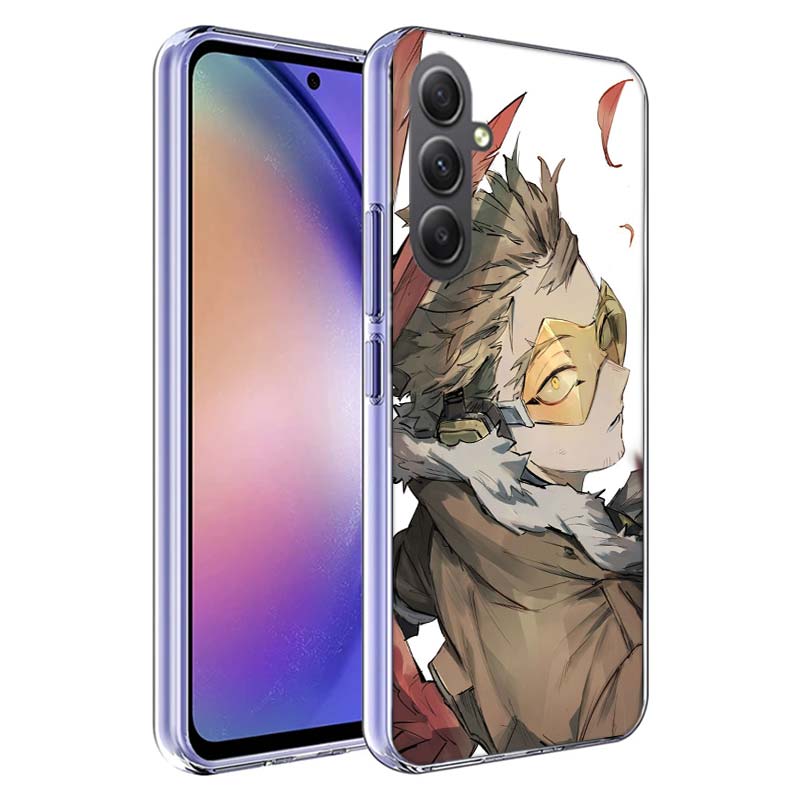 Anime MHA Hawks BNHA Phone Case for Samsung A17 A37 A57 A07 A16 A26 A36 A56 A06 A02S A12 A22 A32 A52S A04S A14 A24 A34 A54 A03 A