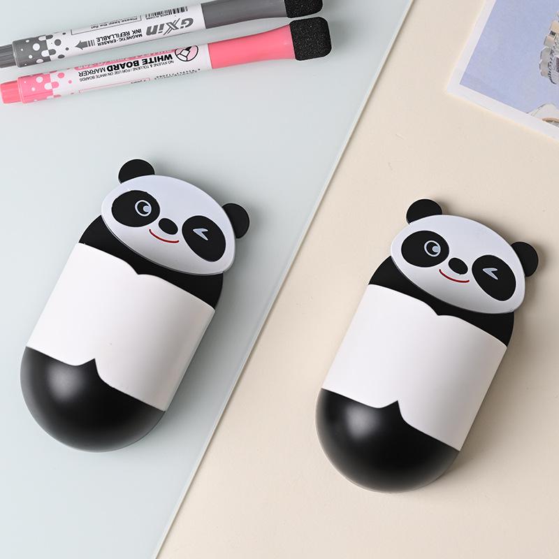 Magnetic Cartoon Panda Whiteboard Eraser & Pen Holder - Easy Wipe for Children & Teachers
