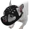 2026 Must-Have Kollektion Hundemaulkorb kompatibel für kurzschnauzige Hunde, Weiches Silikon Atmungsaktiv Bulldoggenmaulkorb kompatibel Beißen, Kauen, Lecken, Ideal c