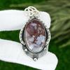 Natural Rainbow Jasper Gemstone Pendant 925 Sterling Silver Jewelry For Women