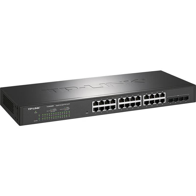 TP-LINK TL-SH2428PE 24-Port Gigabit PoE+ Managed Switch