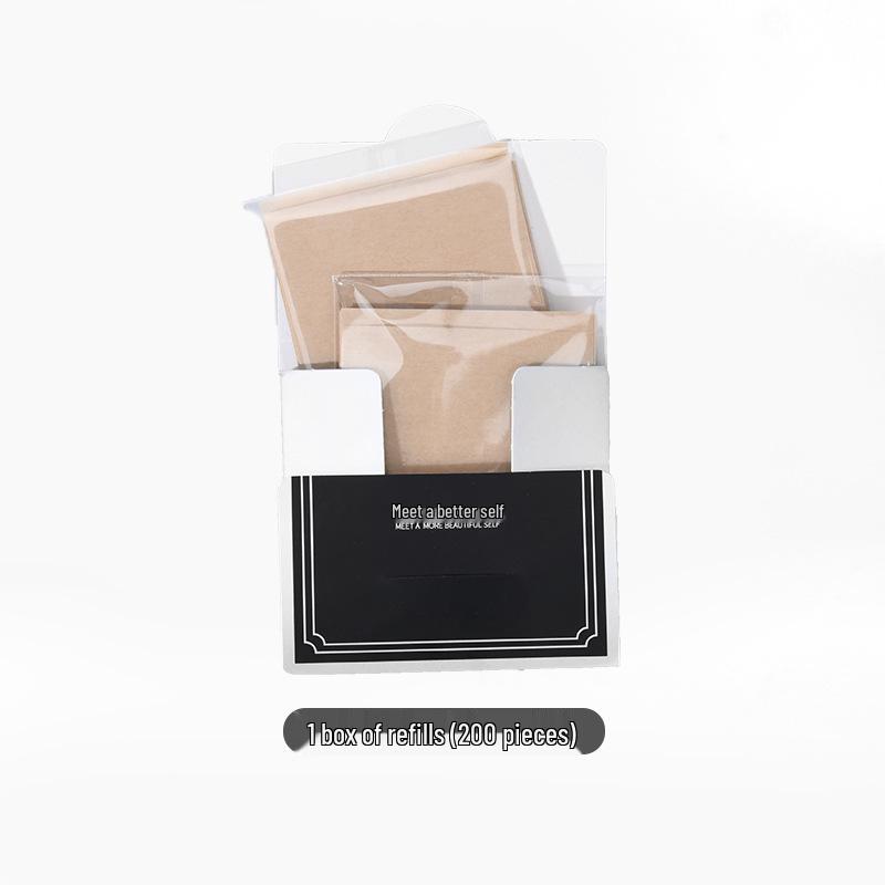MAX&MEET Hemp Facial Oil Blotting Paper with Mirror Case - 100-150 Sheets, Portable