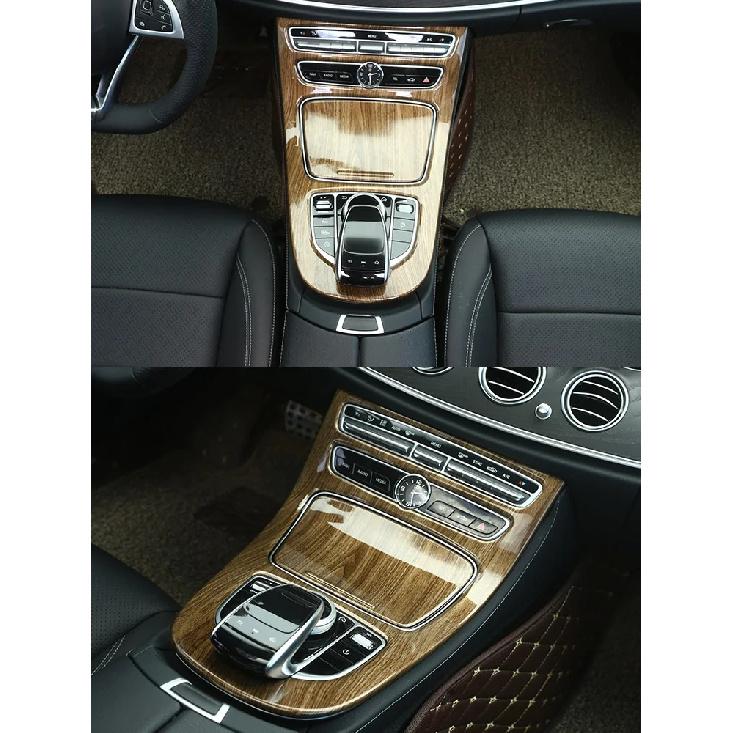 7 Styles for Mercedes Benz E Class W213 CLS 2016-2021 Car Center Console Gear Panel Frame Cover Trim Stickers Car Accessories