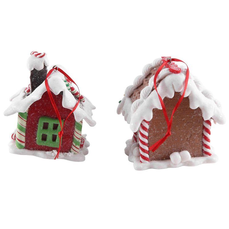 BAAJ-2PCS Mini Fairy Figurines Miniature Decoration Tabletop Miniatures Christmas Houses Christmas Houses