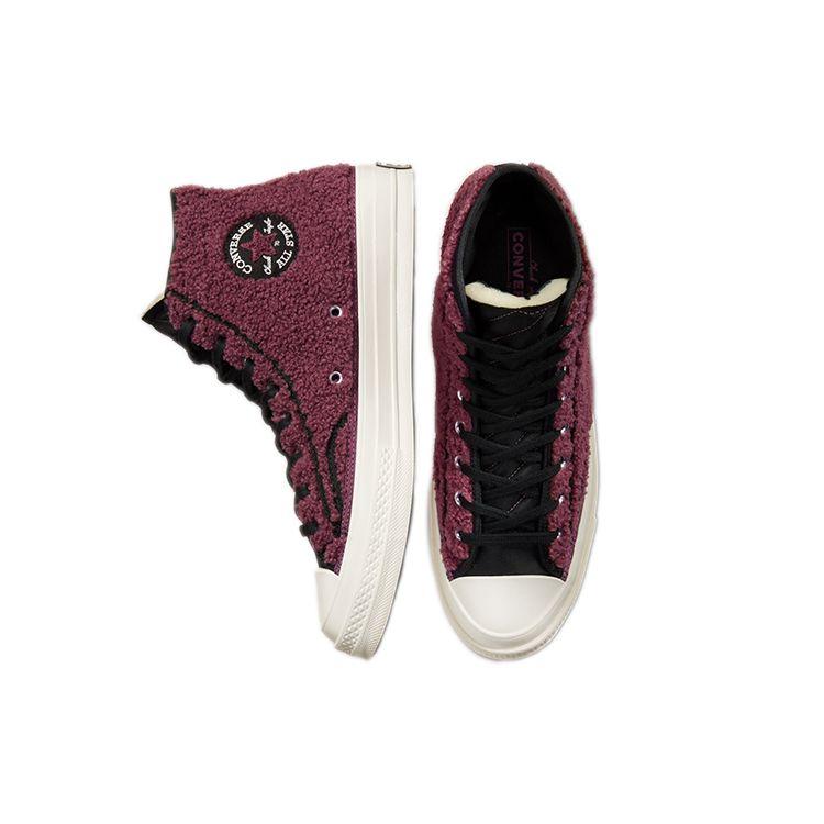 Converse Chuck 70 High Sherpa - Shadowberry Unisex Sneakers Pink Black Egret 172007C