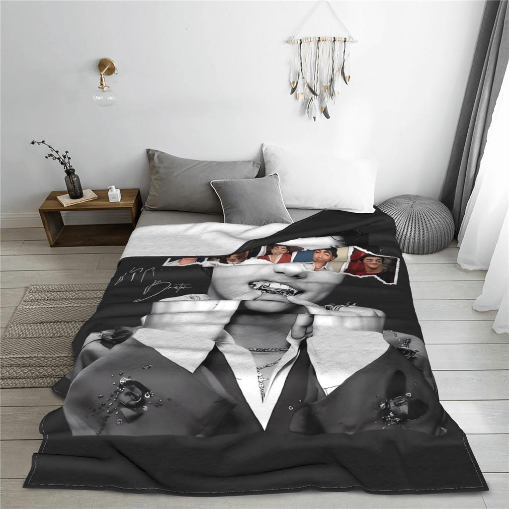 Custom Malachi Barton Plush Blanket Kids Adult Flannel Blanket For Couch Bed Super Warm Quality Bedspread Birthday P