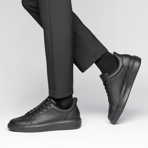 Foxsense Sneaker [Leicht im Stehen anzuziehen, von Physiotherapeuten empfohlen] Walkingschuhe, Schnür-Freizeit-Business-Schuhe für Herren und Damen,