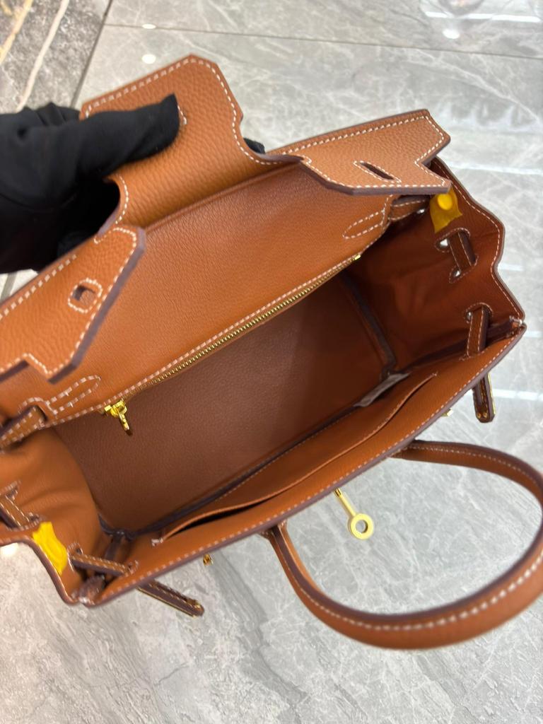 Large-capacity Litchi Pattern Togo Gold and Silver Diamond Genuine Leather Top-grain Cowhide Fashionable and Versatile Single-shoulder Handbag