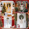 2PCS Wreath Sash for Front Door, 55X4.7''Fall Wreath Sash for Yard Doorway Indoor Outdoor Bow Bridal Shower, Sashes for Blank Sashes