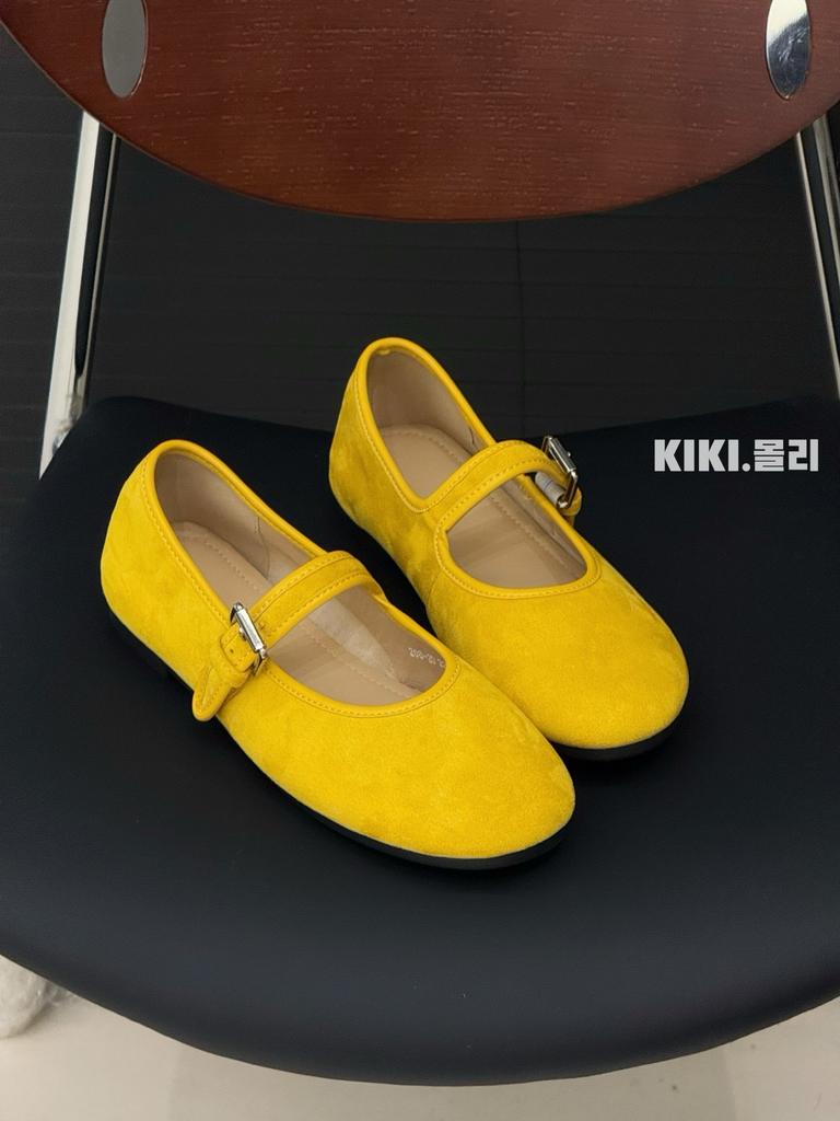 Candy color retro Mary Jane shoes for women, new round head flat bottom super soft light mouth grandma single shoes