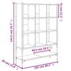 Black Bookshelf 102 X 30 X 141.5 Cm Engineered Wood