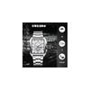 Rorios Men's Classic Square Quartz Watch with Metal Band, Date Display, Lightweight, Water Resistant