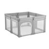 Cercadinho para Bebê, 1200 x 1200mm Cercadinho Dobrável para Crianças Pequenas, Cerca de Bebê para Uso Interno/Externo com Porta com Zíper e Malha Macia Respirável, Sem Frestas para Crianças Pequenas