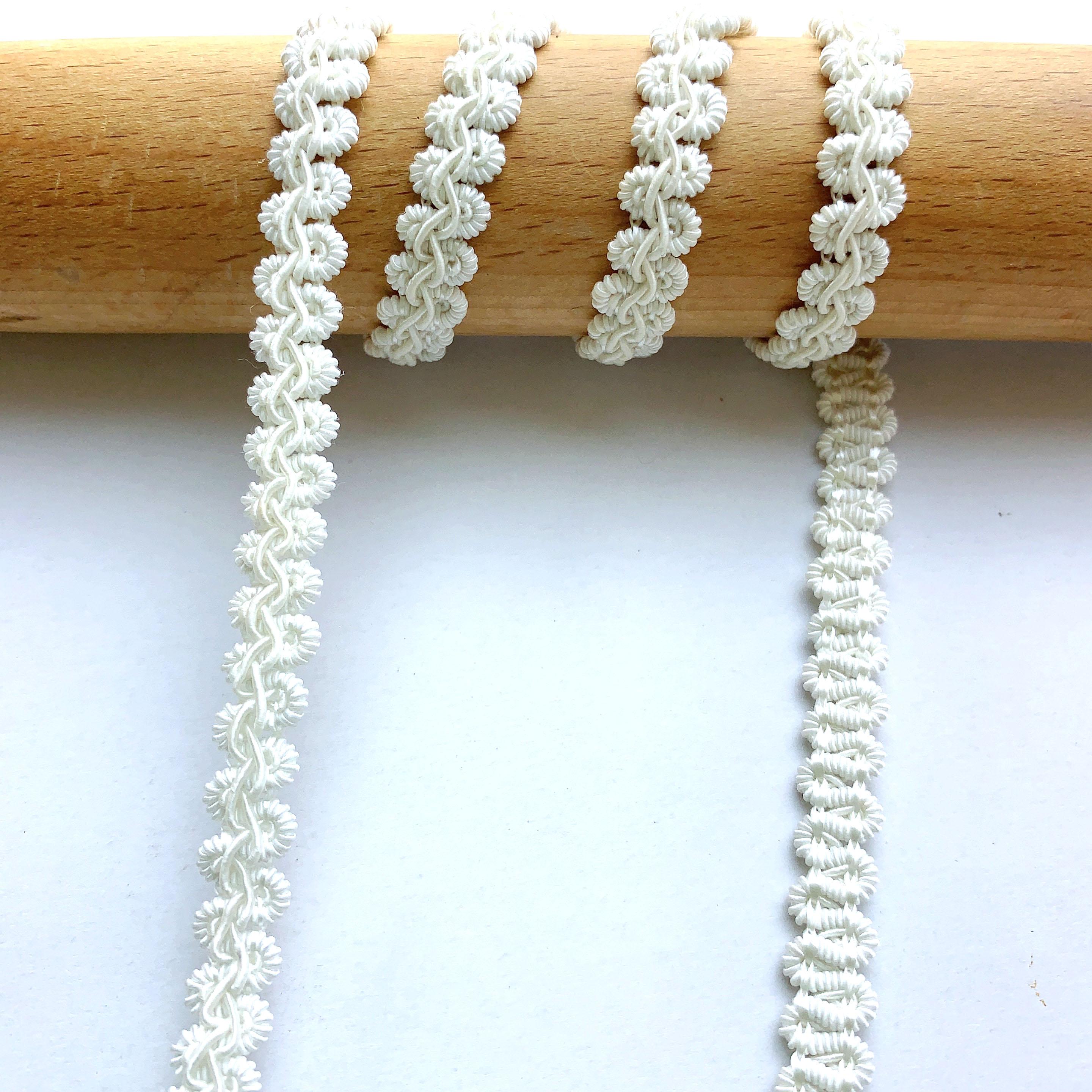 

5 м/16,4 фута в каждой упаковке 1 см в ширину платье занавески швейные аксессуары кружевные отделки ручная работа своими руками белая ткань кружево плетеные ленты ремесла шляпа украшения черный 5 meters белый