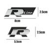 2025 Hot 1Pcs Car Metal Badge Side Body Fender Trunk Stickers For Volkswagen GTI R Line Logo VW Scirocco GOLF MK6 Polo Tiguan CC