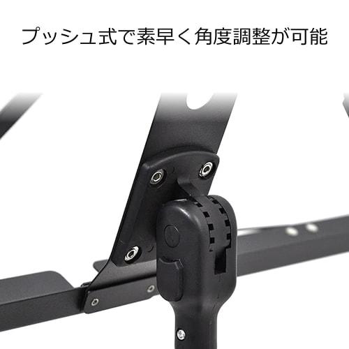 KC Lightweight Aluminum Music Stand MS-2AL/BK Black (Soft Case Included)