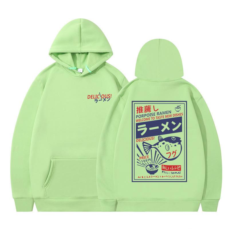 Autumn and Winter New Popular Trendy Brand Japanese Cartoon Printing Youth Men and Women Street Tide Loose Hooded Sweater
