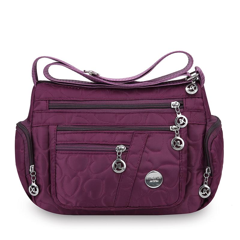Bag Women's Large Capacity Shoulder Bag Waterproof and Wear Resistant Multi Pocket Commuter Leisure Outdoor Crossbody Bag