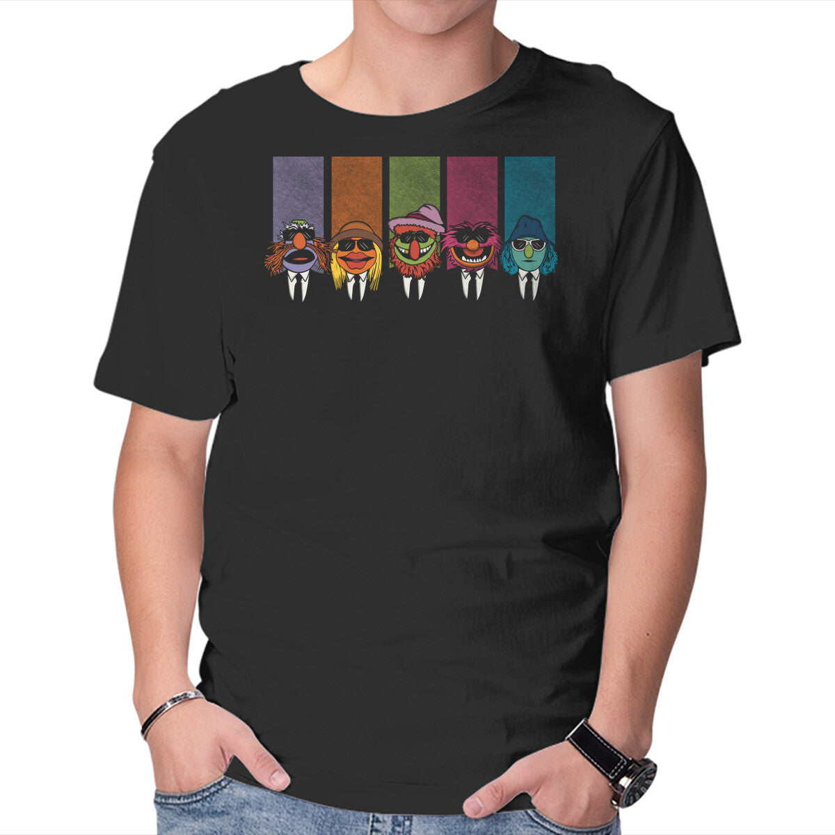 Unisex Crew Neck T-Shirt Reservoir Mayhem Graphic Short Sleeve Casual Tee S