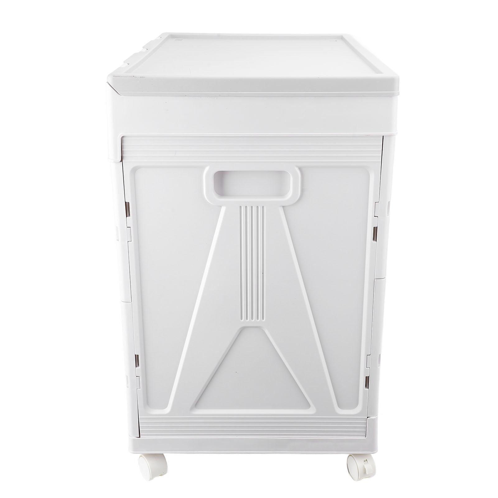 

Foldable Storage Container, Large Capacity Quilt Blanket Organizing Box for Home with Wheels, Door sy Access, for RV Travel and Camping Adventu
