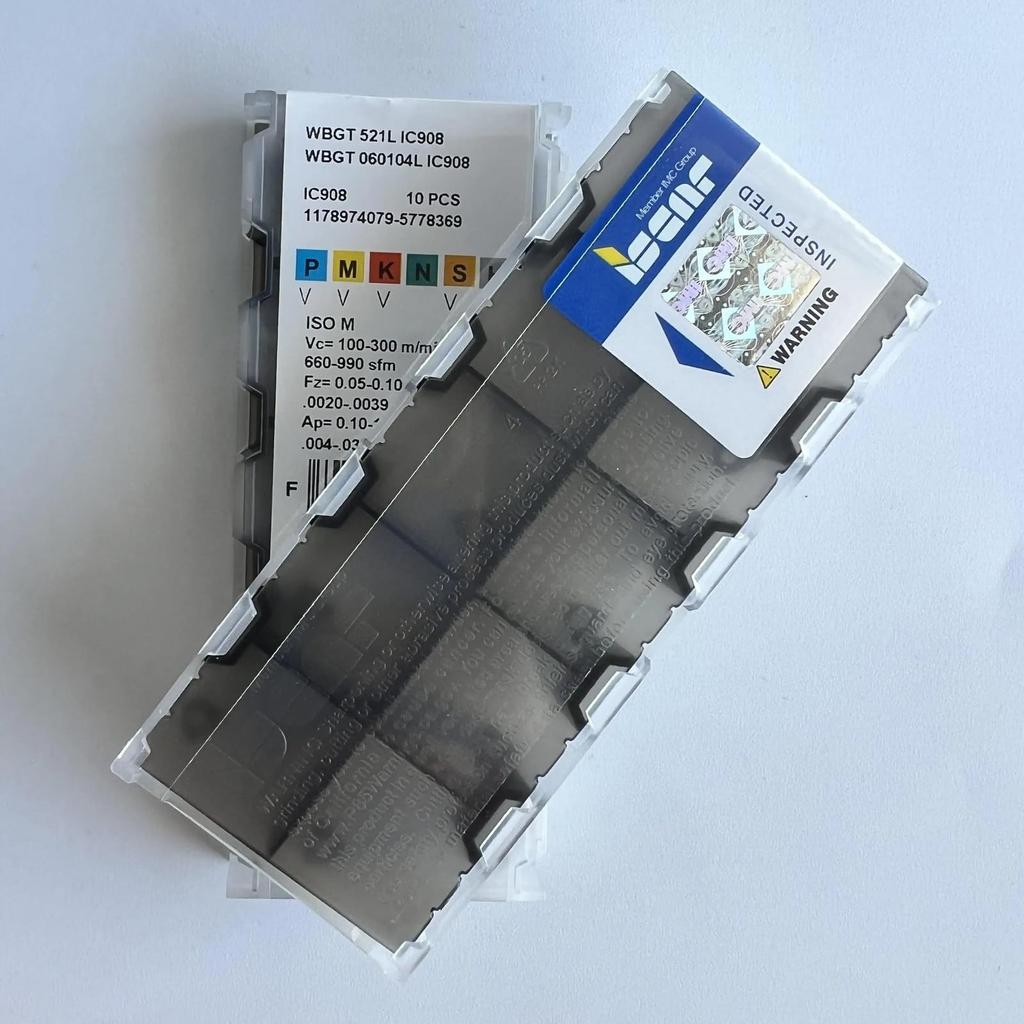 ISCAR / WBGT060104L IC908 /Original blade Carbide CNC Blade 10 PCS