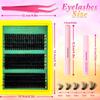Cluster Lashes Kit Individual Lashes Volume Mixed Tray 3D Faux Mink Lashes Wispy Eyelash Extension Diy Makeup False Eyelashes