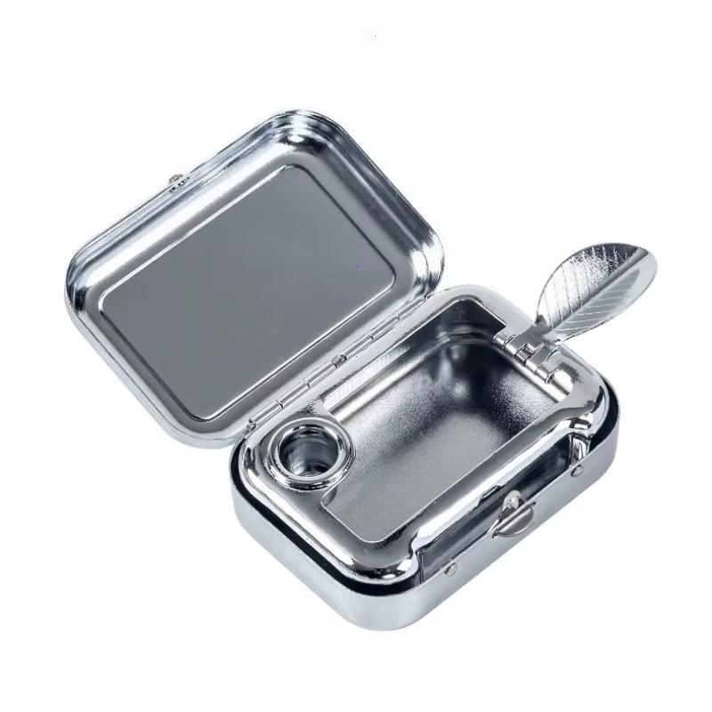 Mini  Ashtray for Car and Travel - Pocket Size Leak-Proof Ashtray, Portable Outdoor Cigarette Case Accessory Smoking Accessories