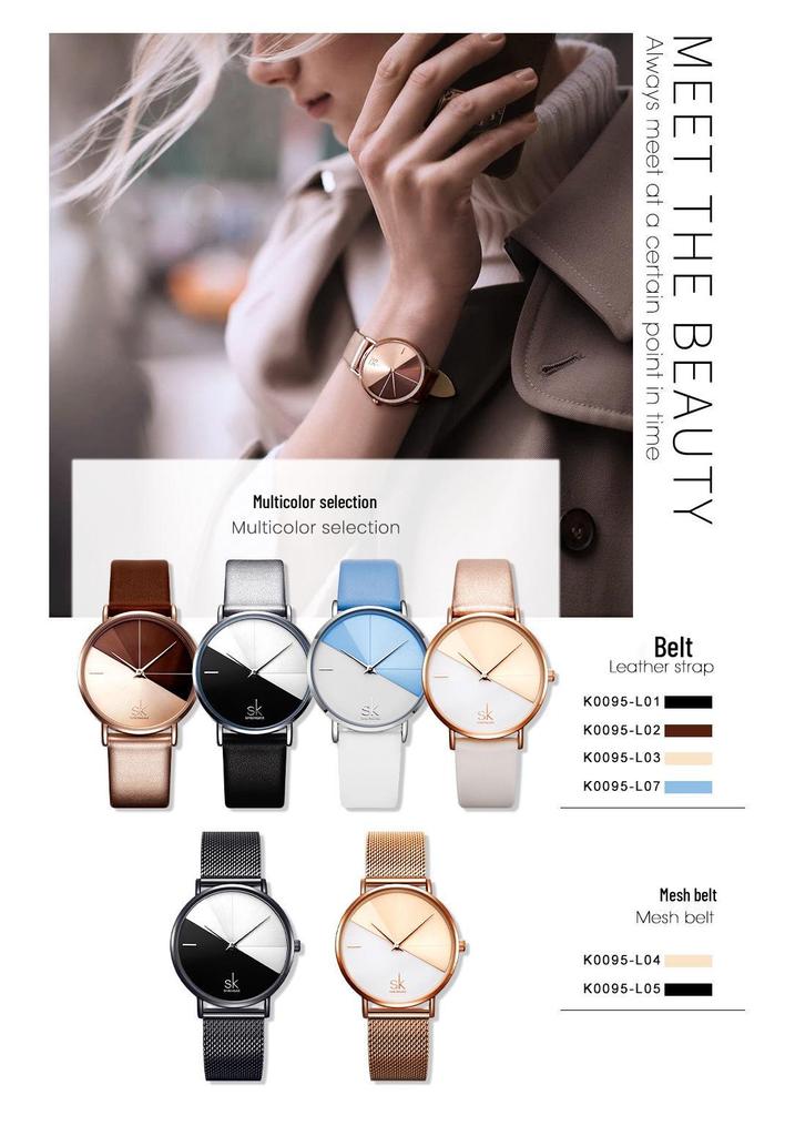 SK Women's High-Value Waterproof Quartz Watch - Perfect for Parties and Everyday Wear