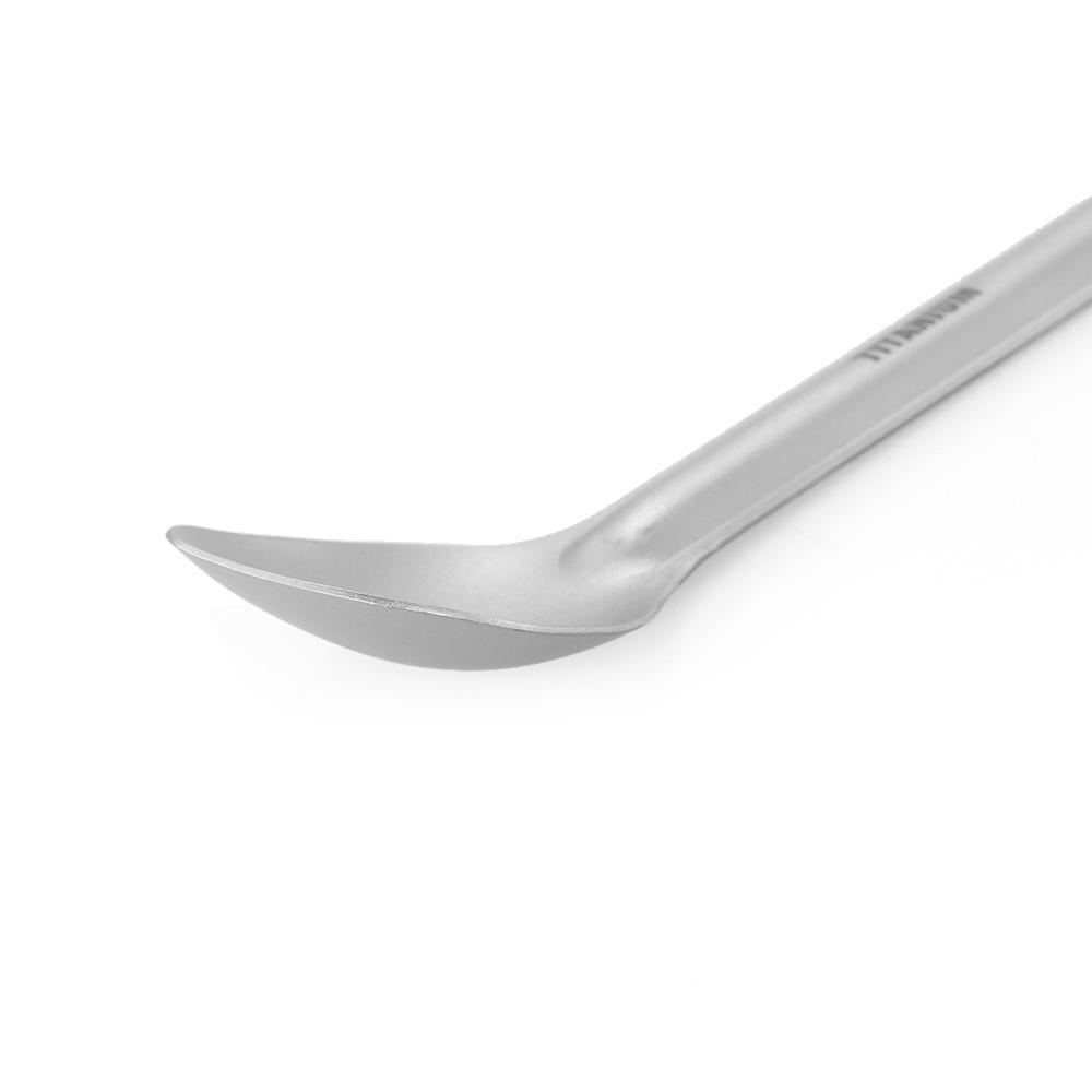 Lixada Titanium Sked Utomhus Bärbar Middagssked Bestick Camping Backpacking Picknick Ultralight