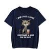 I Don’t Rise & Shine Graphic T Shirts Funny Cat Tshirt Black Men Tops Clothing Fashion Harajuku T-shirts Women Men Brand T-shirt